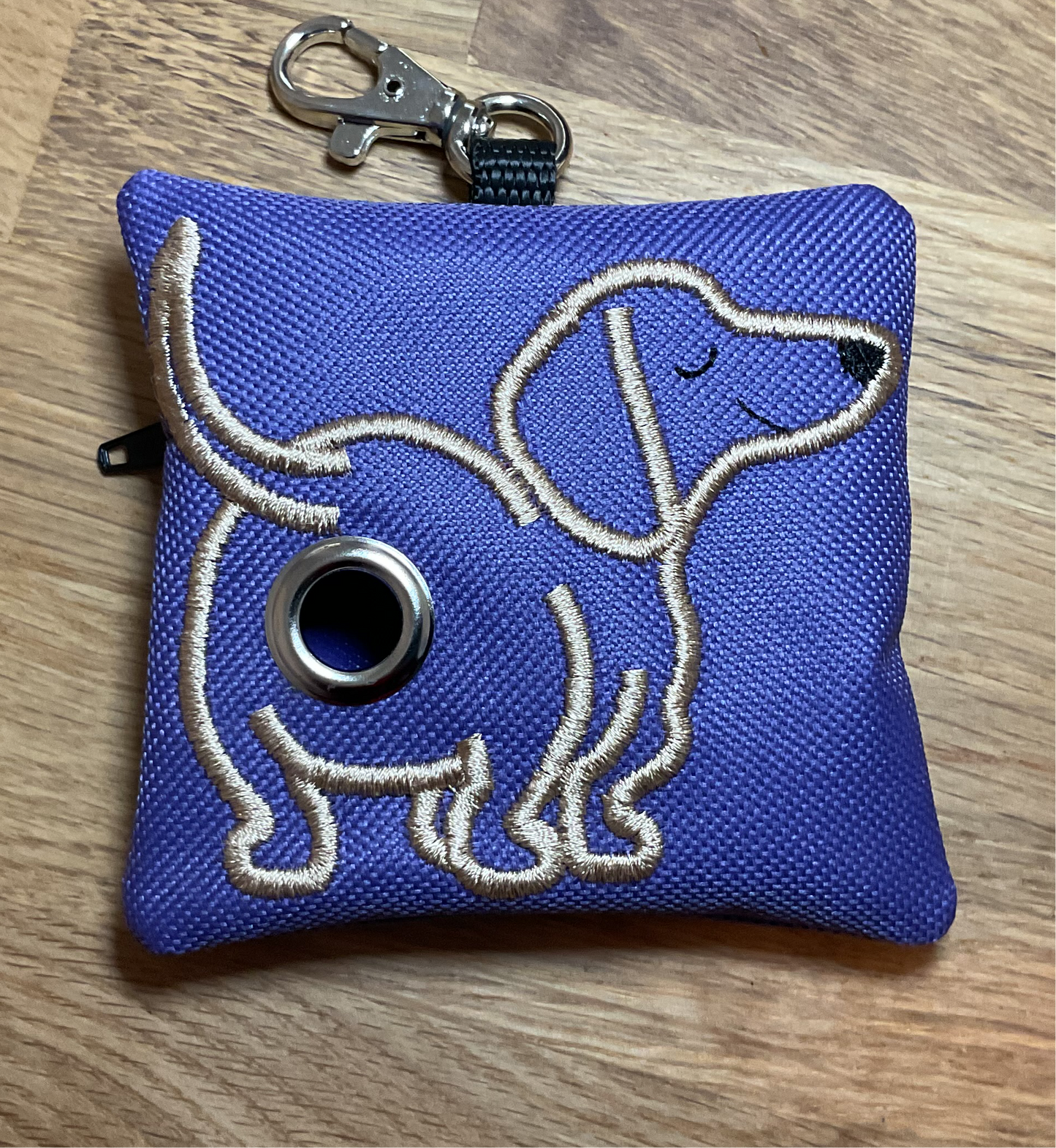 Embrodered Poo Bag Holder