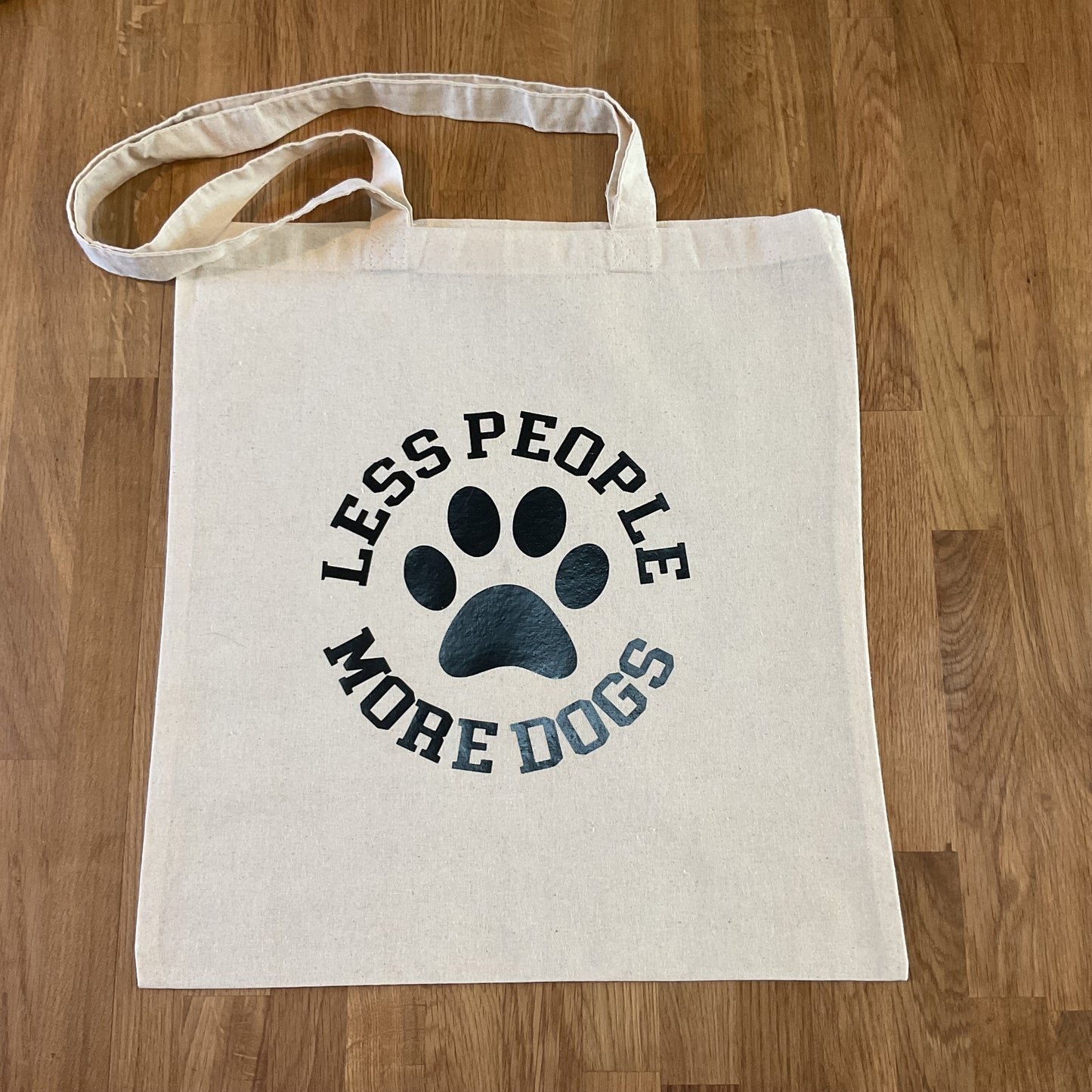 More Dogs, Less People Canvas Tote Bag