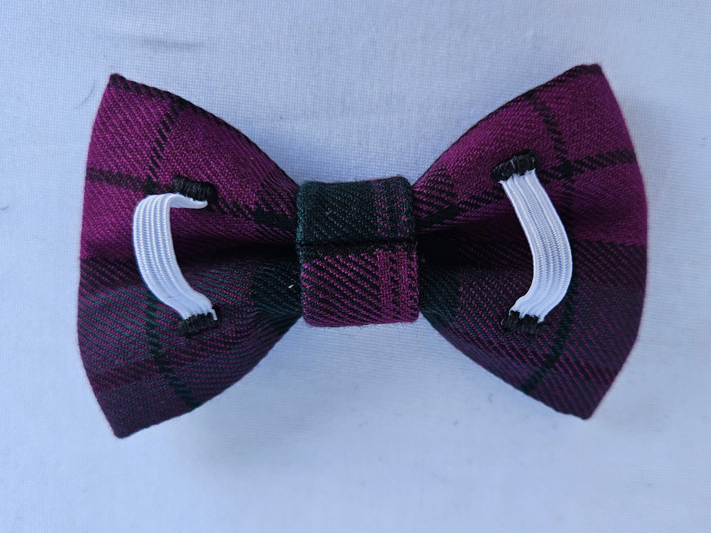 Purple Tartan Bow Tie