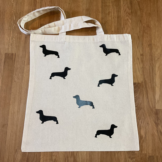 Dachshund Canvas Tote Bag