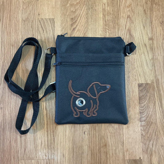 Dachshund Dog Walking Crossbody Bag