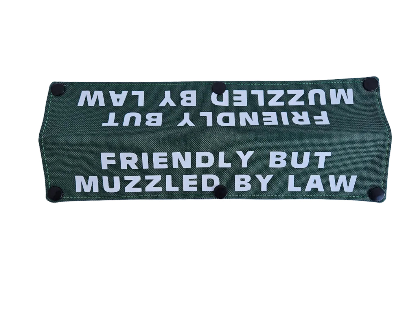 "FRIENDLY BUT MUZZLED BY LAW" Lead Sleeve