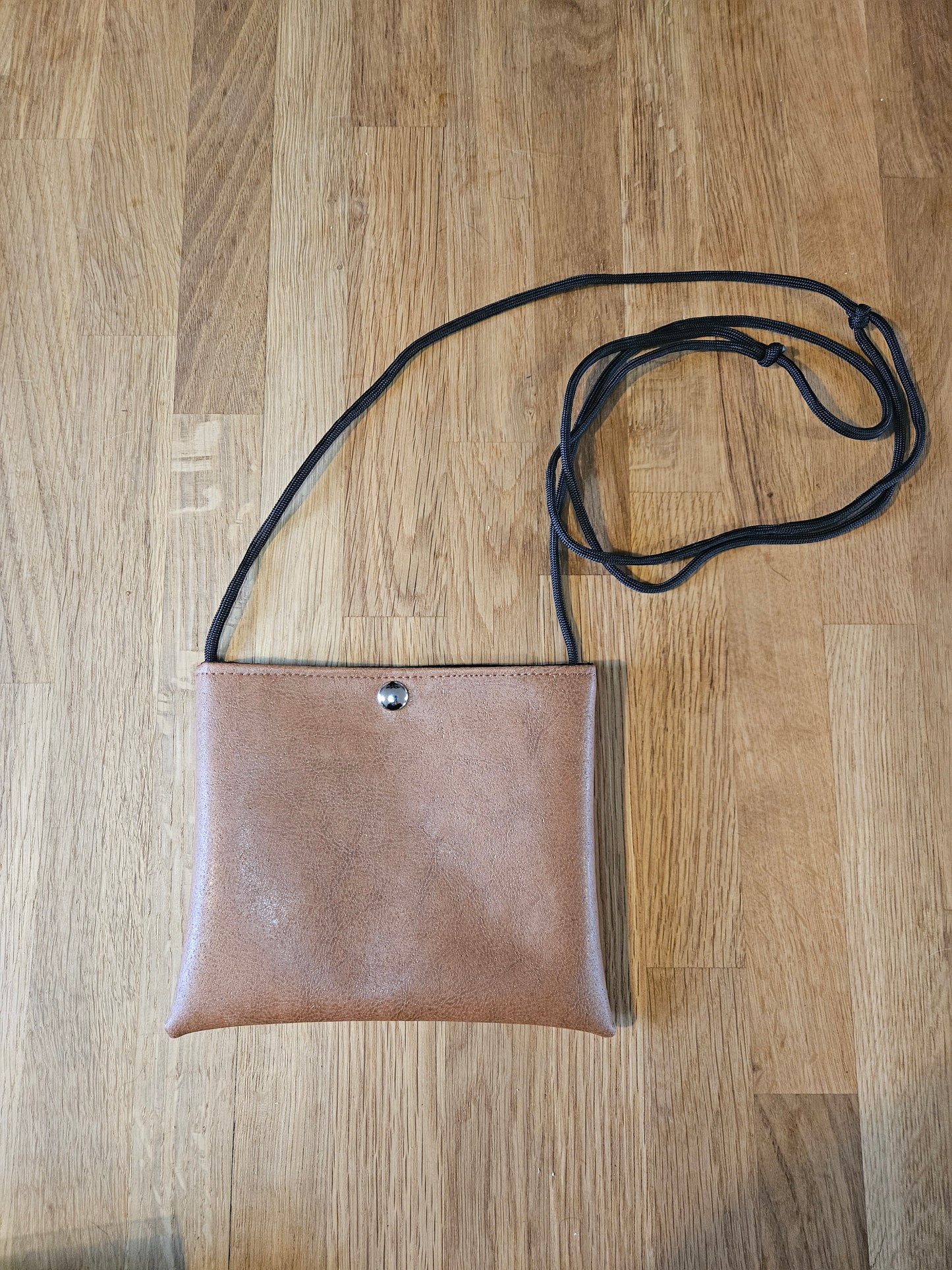 Brown Faux Leather Treat Bag