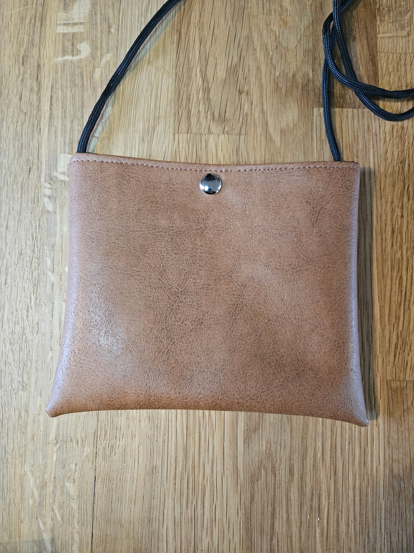 Brown Faux Leather Treat Bag