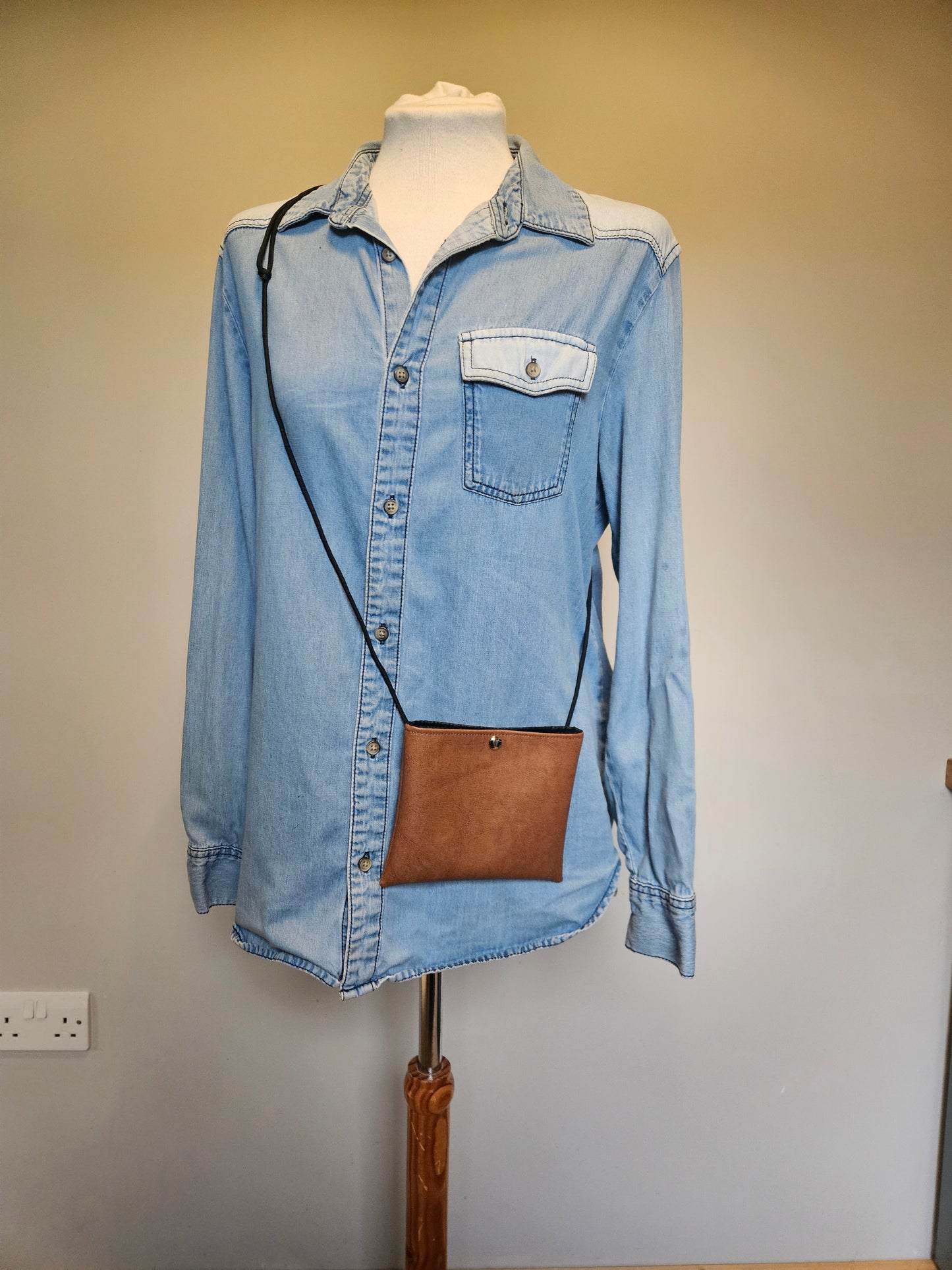 Brown Faux Leather Treat Bag